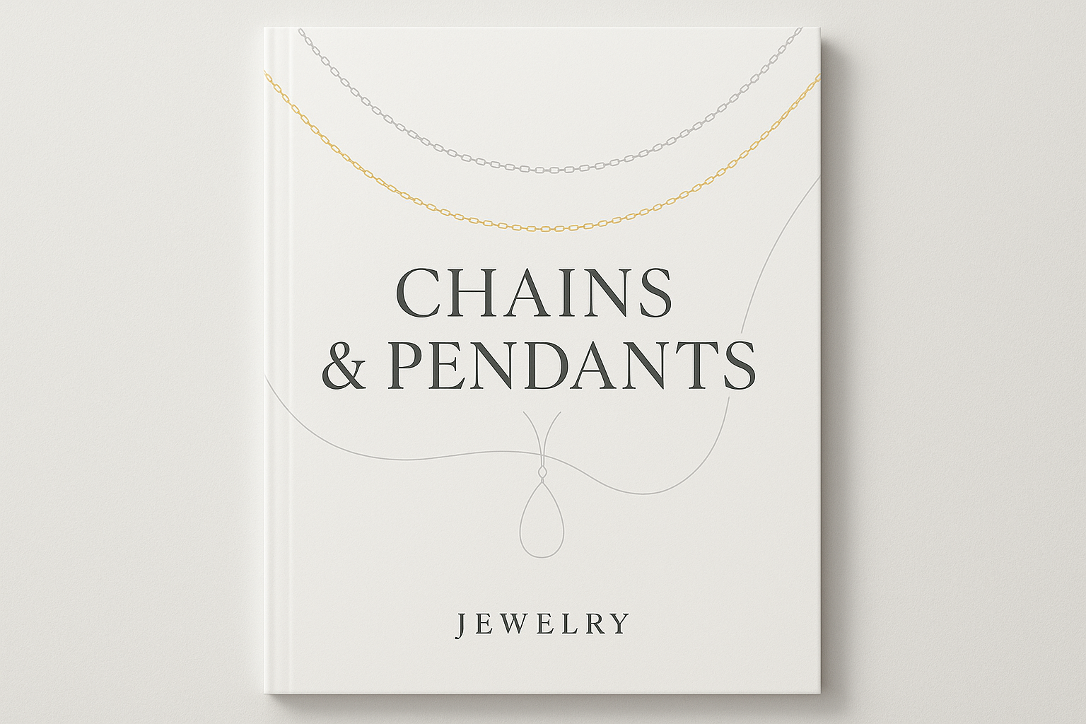 create a cover for chains and pendent section very sleek and minimal